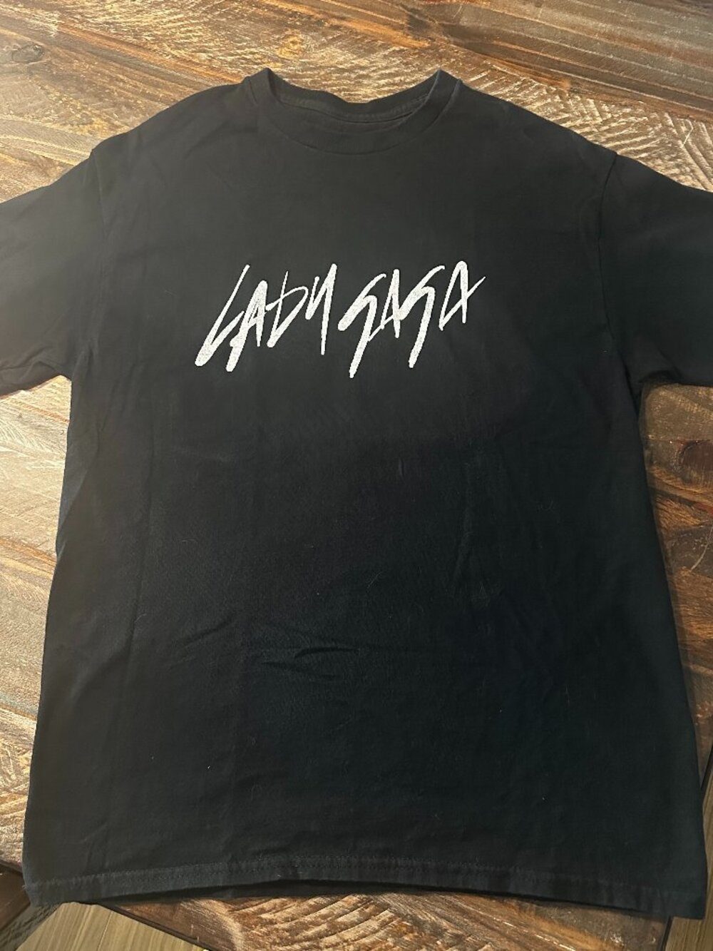 LADY GAGA short sleeve shirt double sided size unisex Medium